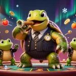 Experience the best online casino with a vibrant 3D scene showcasing action and excitement.
